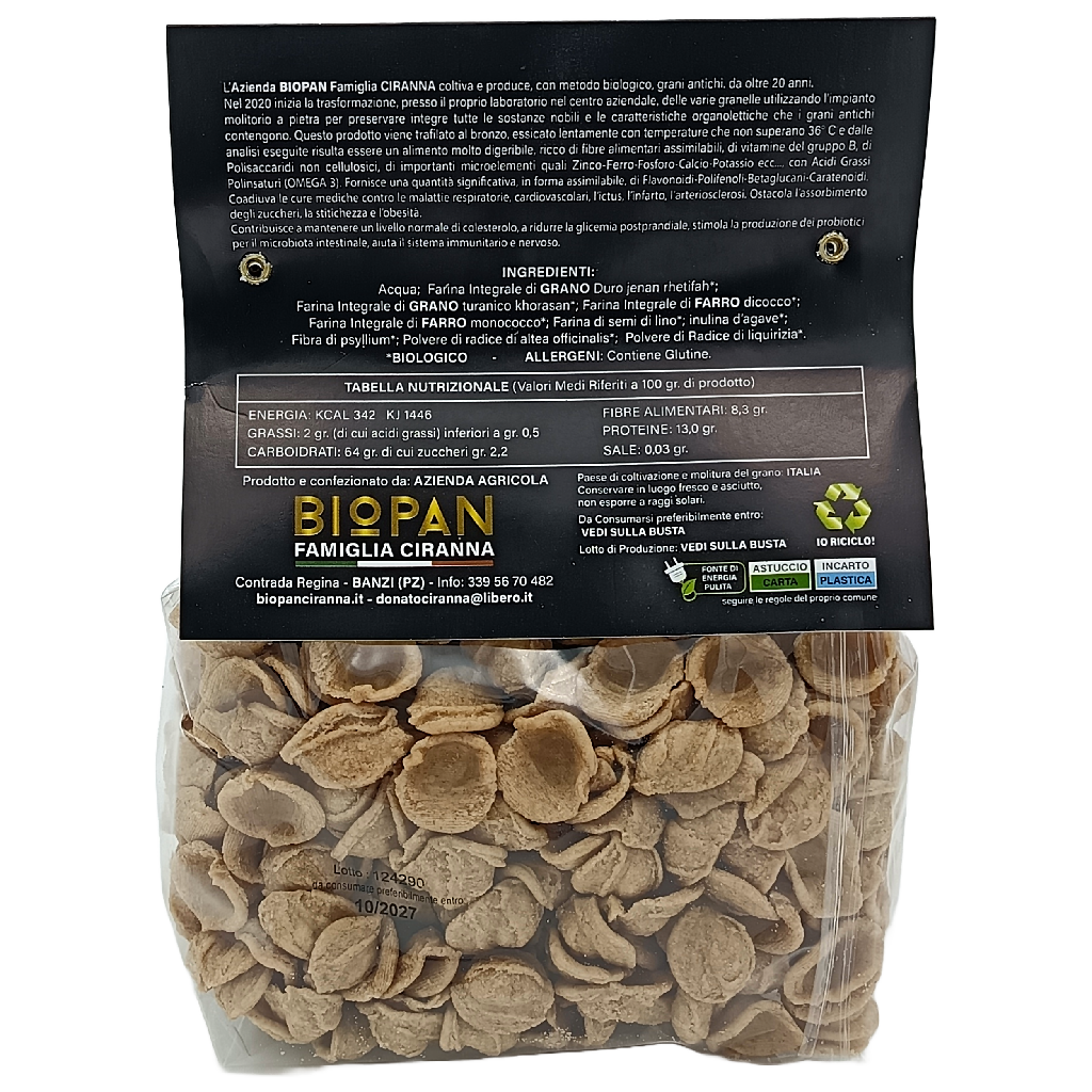 BIOPAN CIRANNA ORECCHIETTE RETRO
