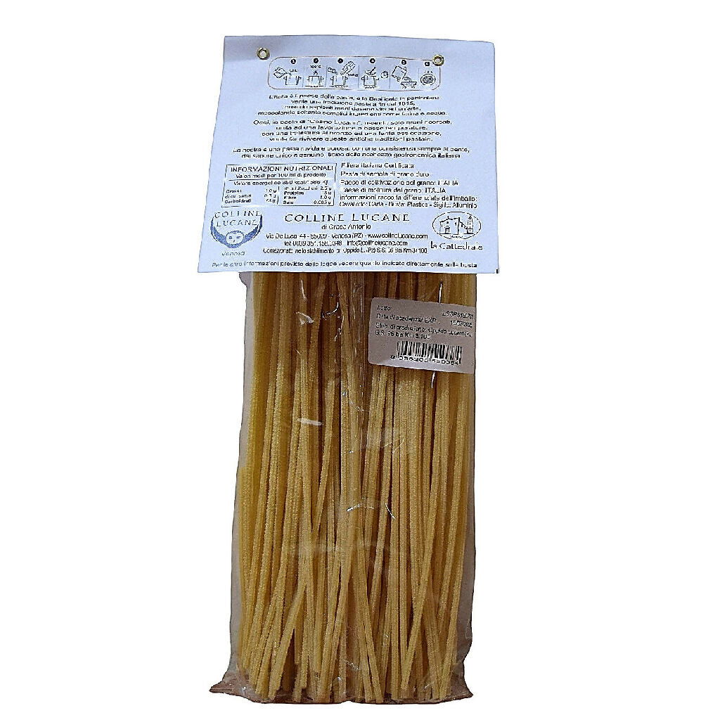 Pasta Di Semola Di Grano Duro Spaghettoni Trafilati al bronzo 500 g - Terramia