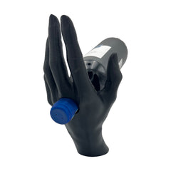 Portabottiglie vino a forma di mano in resina nera - 29x21 cm - Elegante e resistente, mantiene la tua bottiglia in equilibrio perfetto - Terramia