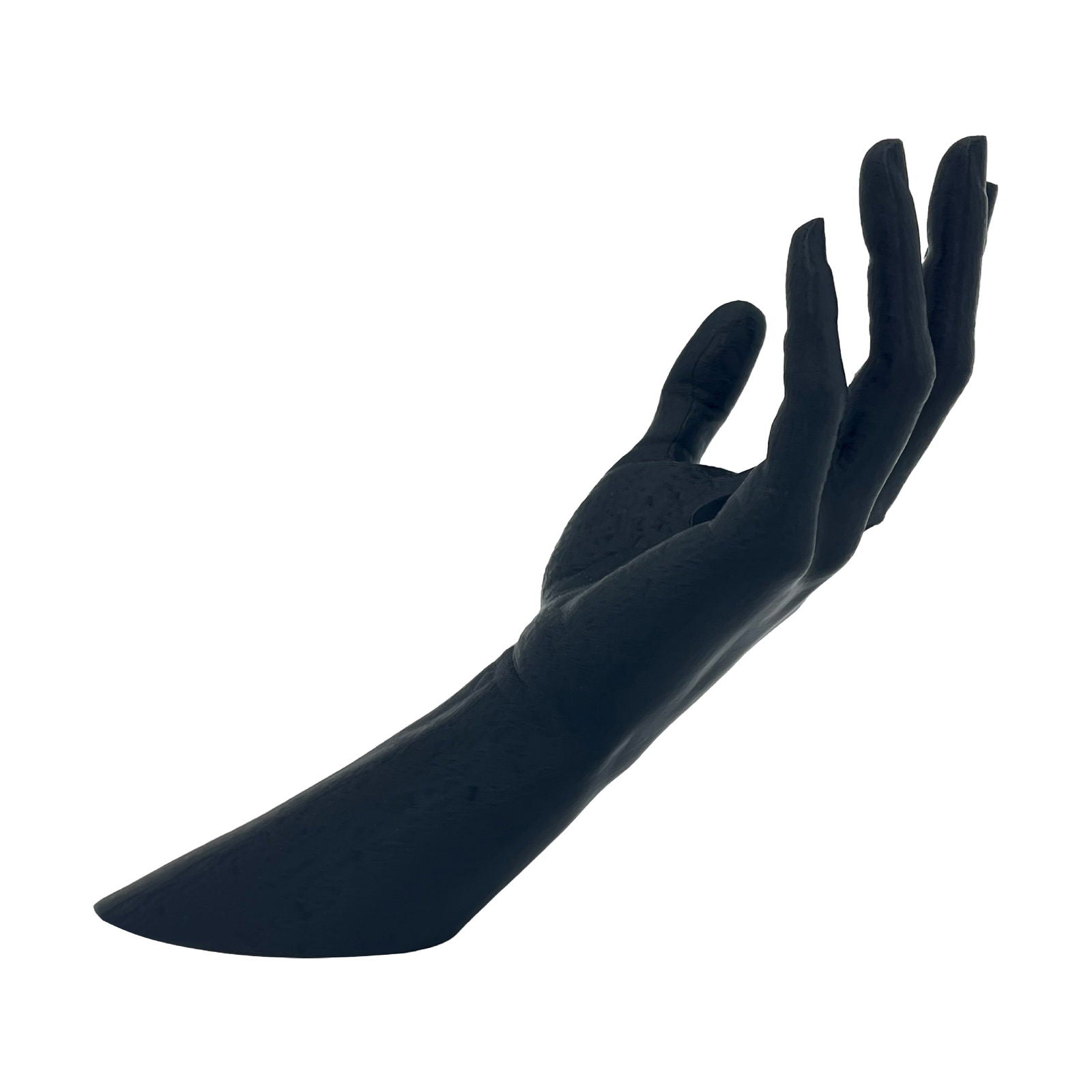 Portabottiglie vino a forma di mano in resina nera - 29x21 cm - Elegante e resistente, mantiene la tua bottiglia in equilibrio perfetto - Terramia