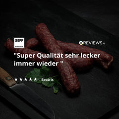 SEPP' Salamini Kaminwurzen di cinghiale e maiale (3 pezzi)