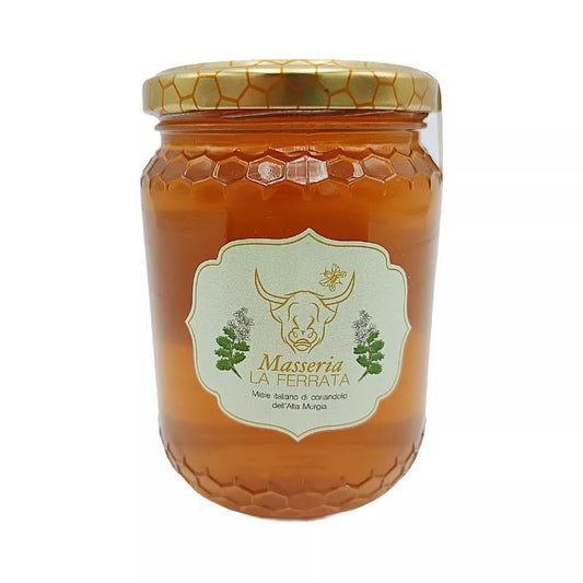 Miele italiano di coriandolo dell'Alta Murgia 500 g – Masseria La Ferrata