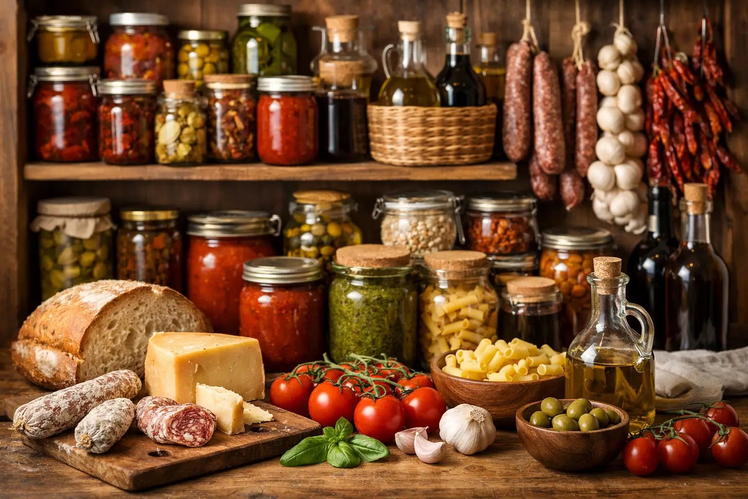 Esempio di dispensa italiana artigianale completa