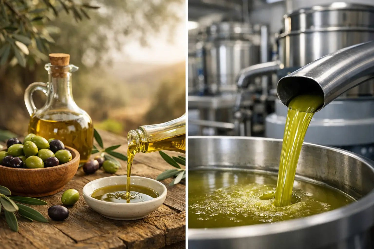Olio artigianale vs industriale: differenze vere