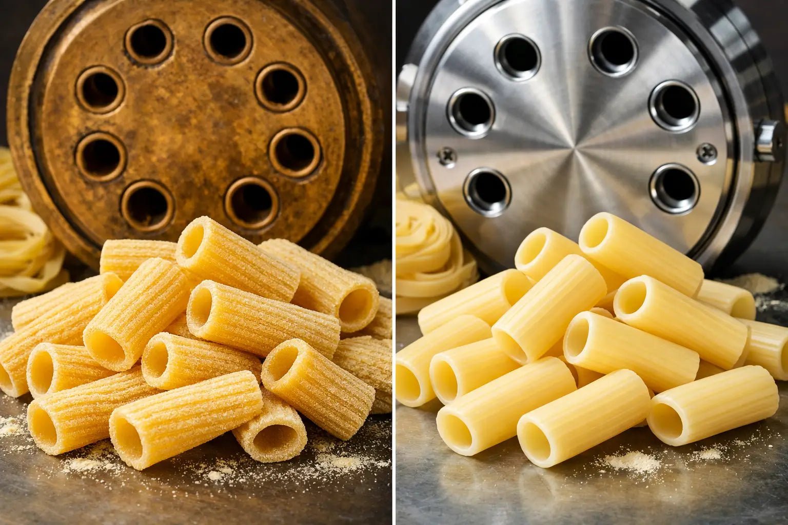 Pasta trafilata bronzo vs teflon: differenze