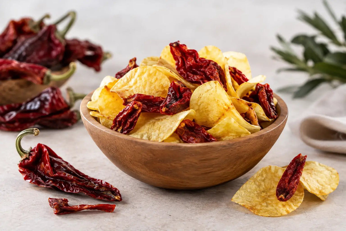 Peperoni cruschi patatine dal gusto lucano