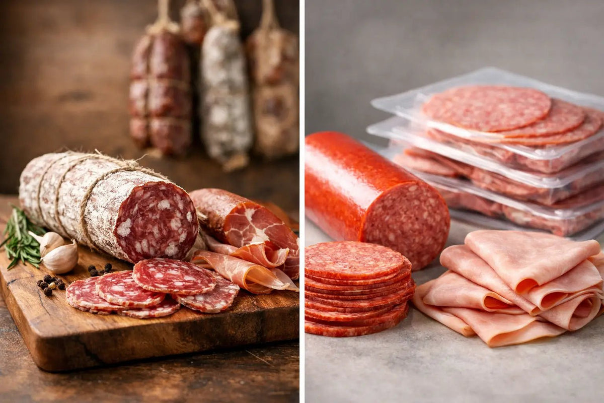 Salumi artigianali vs industriali: differenze vere