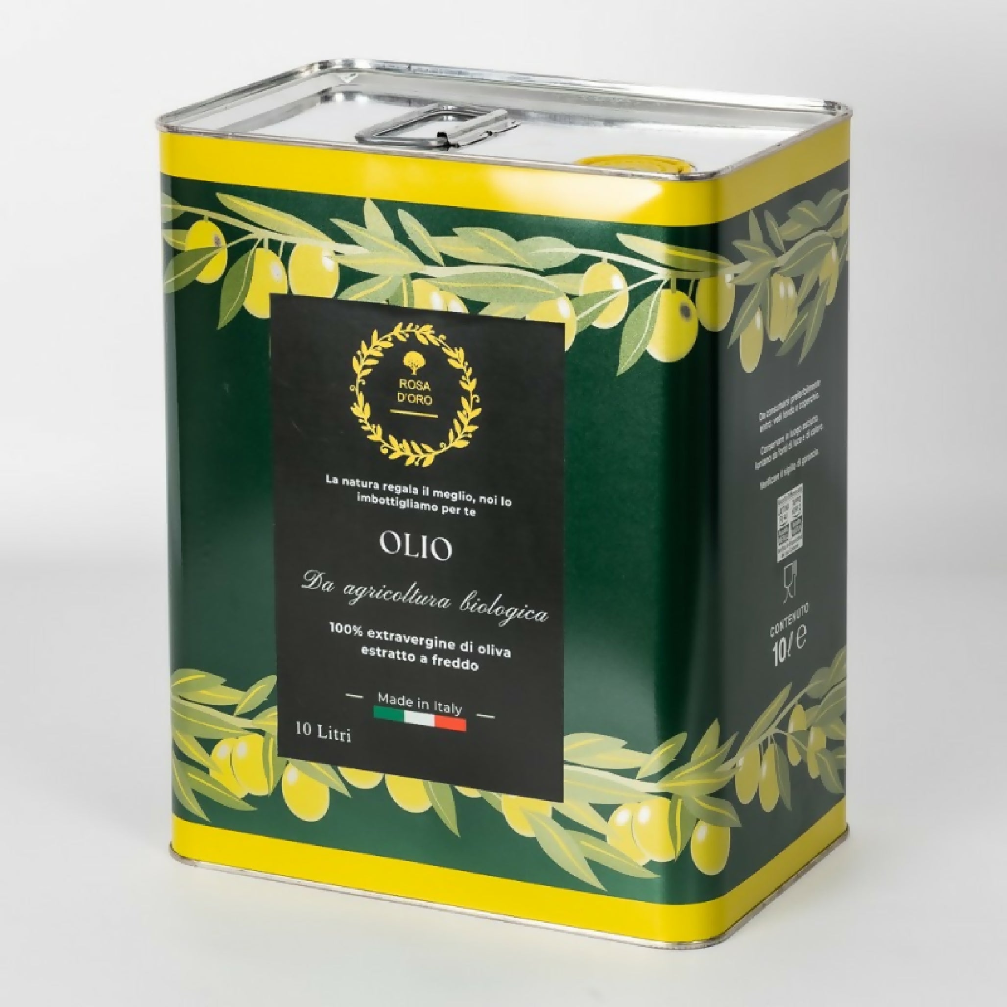 10 LITRI - OLIO EXTRAVERGINE D'OLIVA ROSA D'ORO - Terramia