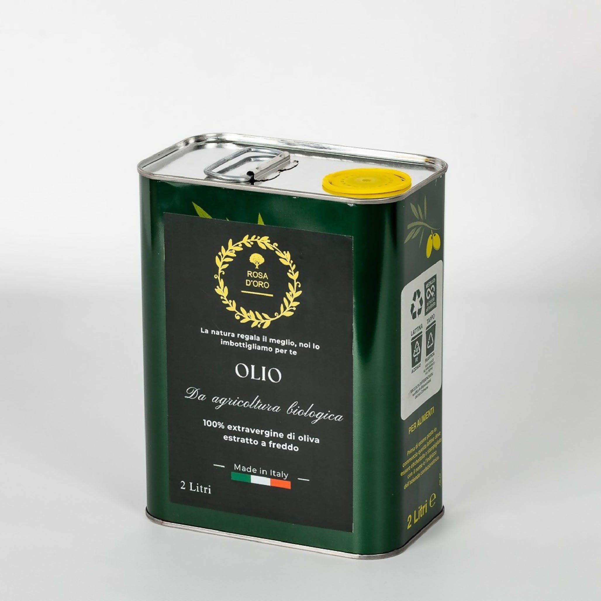 2 LITRI - OLIO EXTRAVERGINE D'OLIVA ROSA D'ORO - Terramia