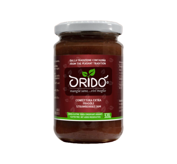 Oridò extra strawberry jam 320 grams