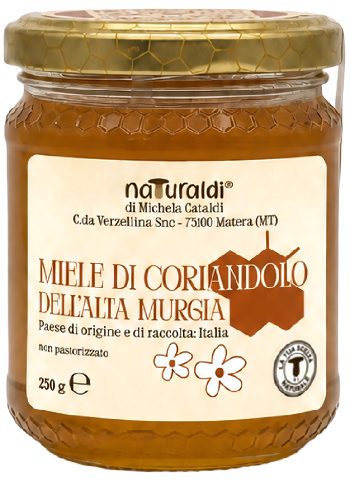 Miele di Coriandolo dell'Alta Murgia 250 g Naturaldi