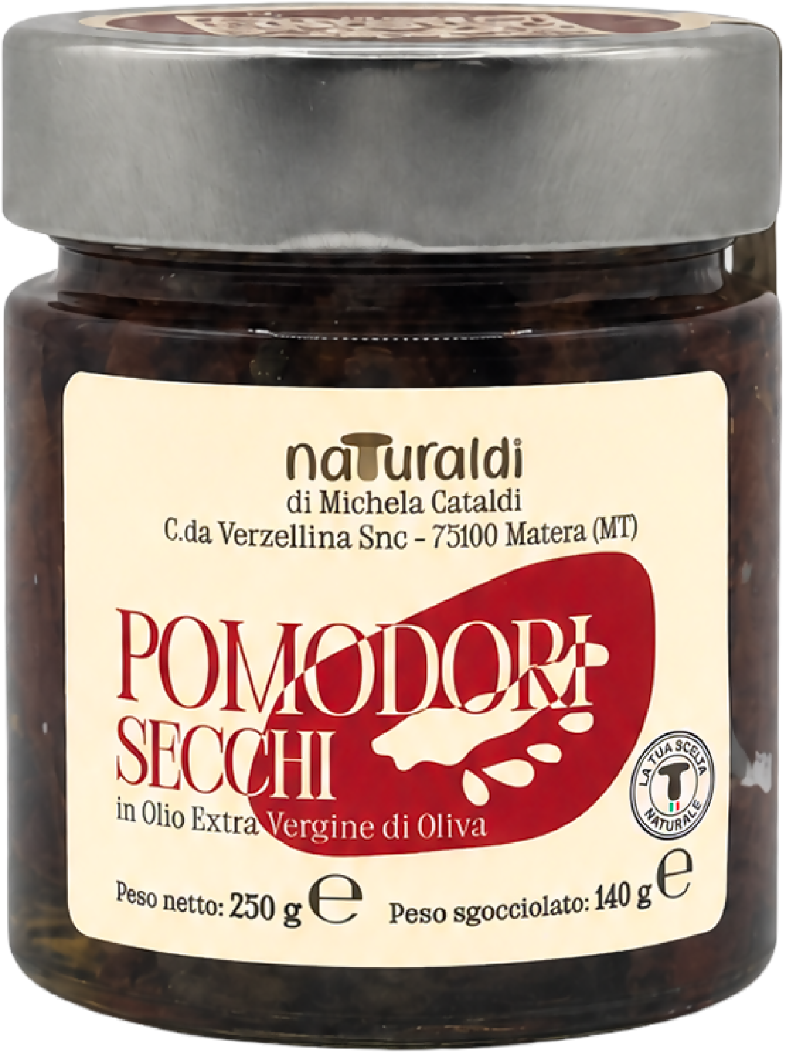 Pomodori secchi sott'olio 250 g Naturaldi
