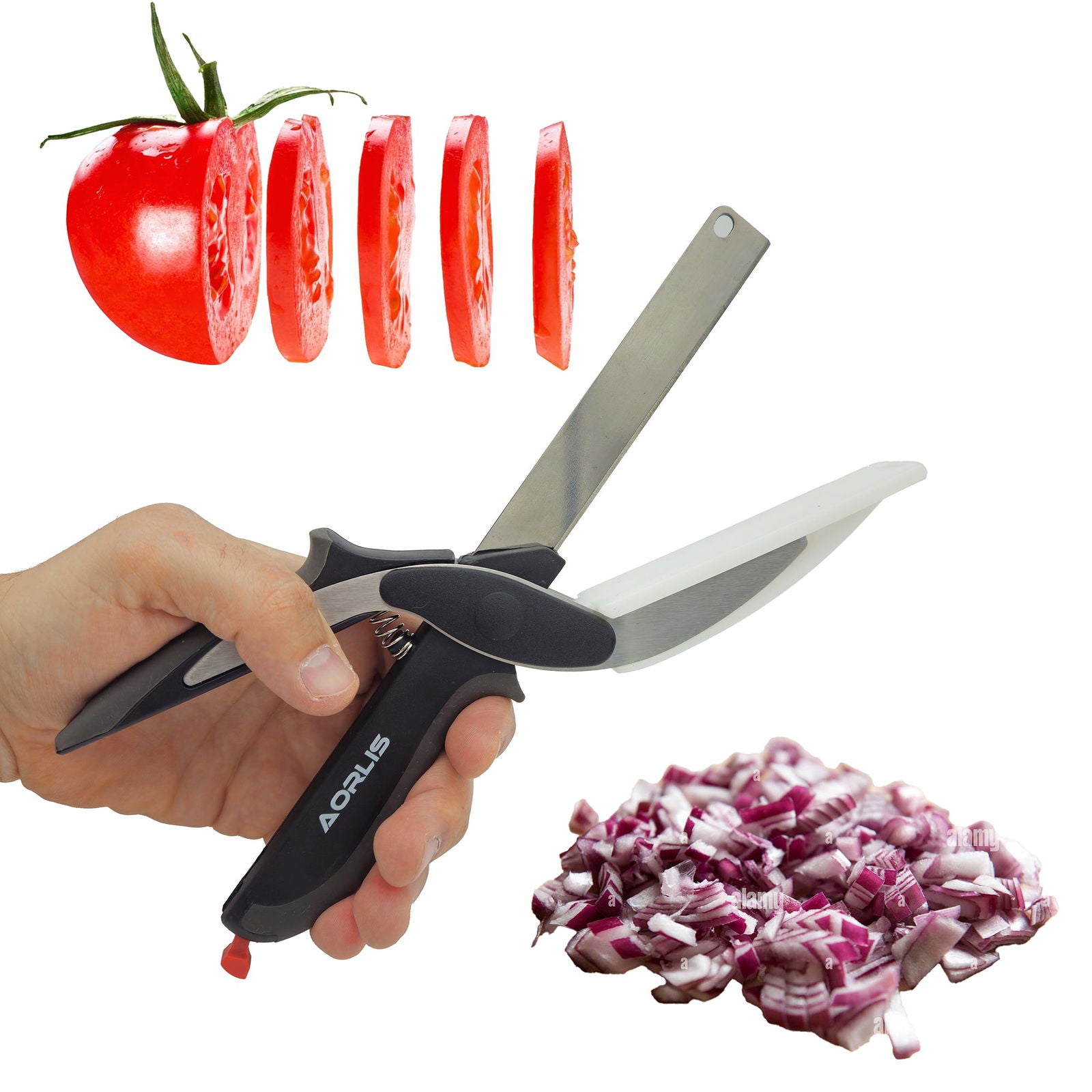 Forbici da cucina 3 in 1 per tagliare, affettare e sminuzzare - Terramia