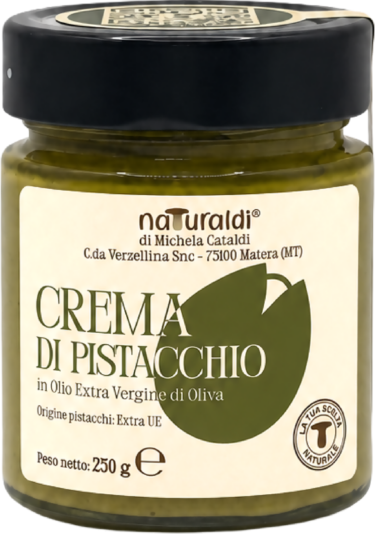 Crema di Pistacchio in olio extra vergine di oliva 250 g Naturaldi