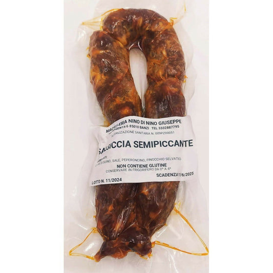 Macelleria Nino-Salsiccia secca di maiale semipiccante - Terramia