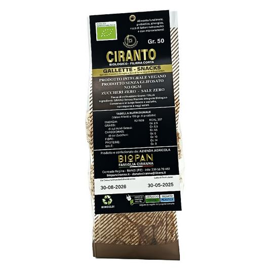 RETRO  GALLETTE BIOPAN CIRANNA