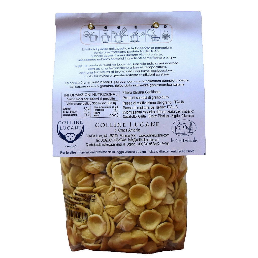 Pasta Di Semola Di Grano Duro Orecchiette 500 g - Terramia