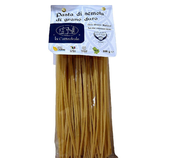 Pasta Di Semola Di Grano Duro Spaghettoni Trafilati al bronzo 500 g - Terramia
