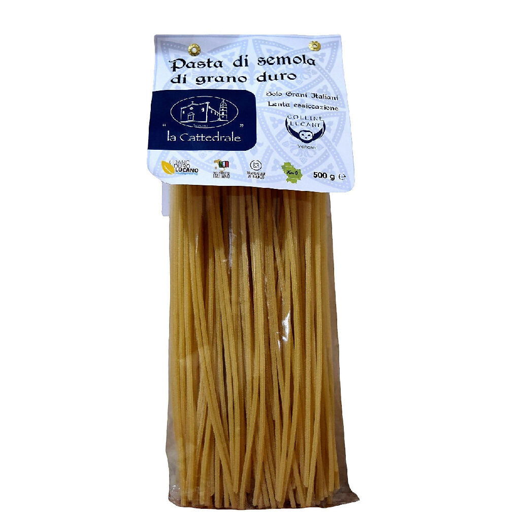 Pasta Di Semola Di Grano Duro Spaghettoni Trafilati al bronzo 500 g - Terramia