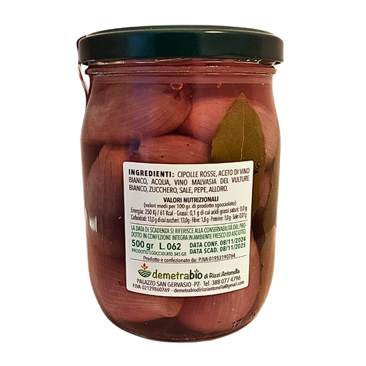 Cipolla rossa in agrodolce 500g retro