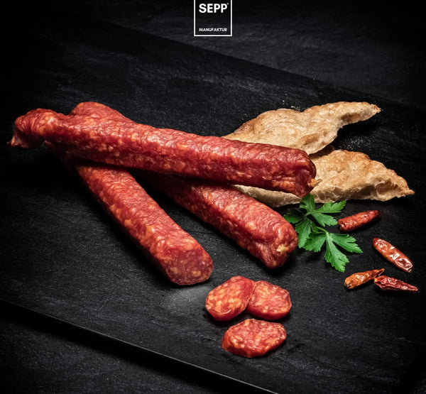 SEPP' Peperoncino-Kaminwurzen pikant (3 Stk.)