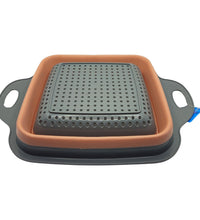 Scolapasta pieghevole in silicone cm 22x22x10 - Terramia