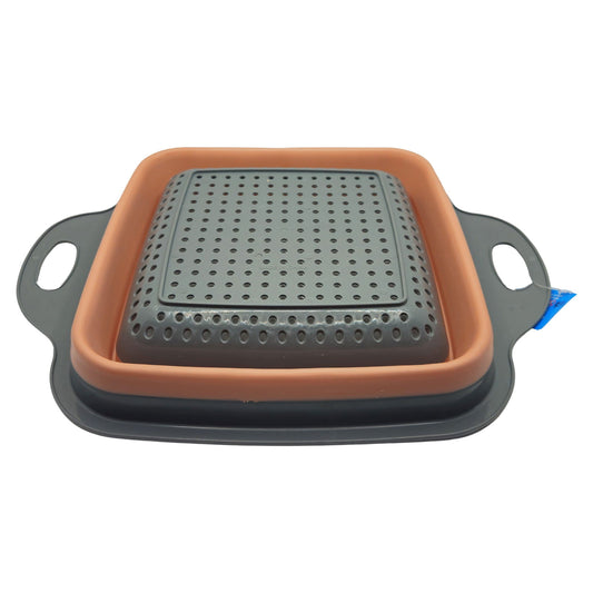 Scolapasta pieghevole in silicone cm 22x22x10 - Terramia