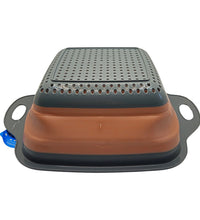 Scolapasta pieghevole in silicone cm 22x22x10 - Terramia