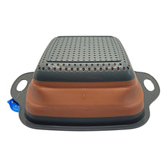 Scolapasta pieghevole in silicone cm 22x22x10 - Terramia