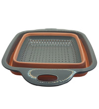 Scolapasta pieghevole in silicone cm 22x22x10 - Terramia