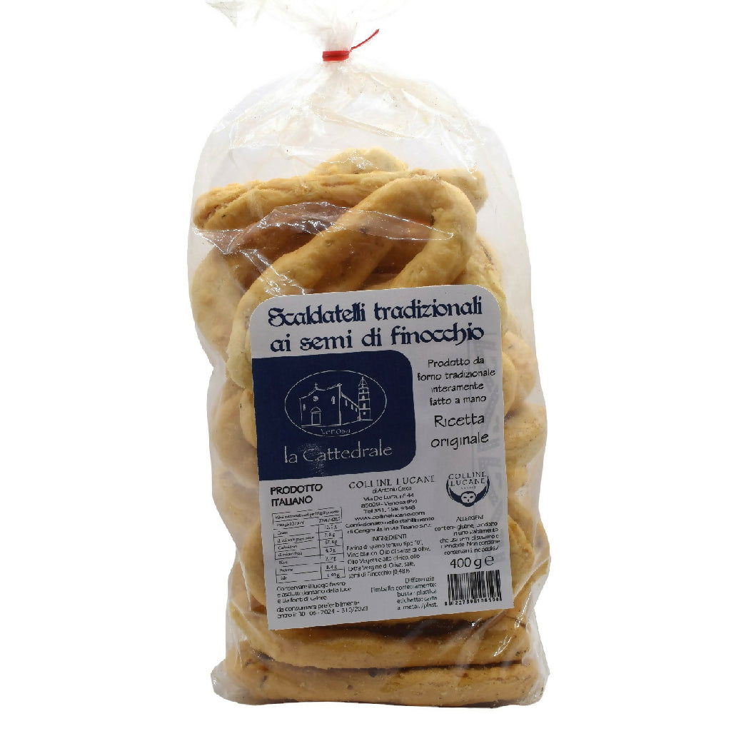 Taralli Scaldatelli Tradizionali Ai Semi Di Finocchio 400g - Terramia