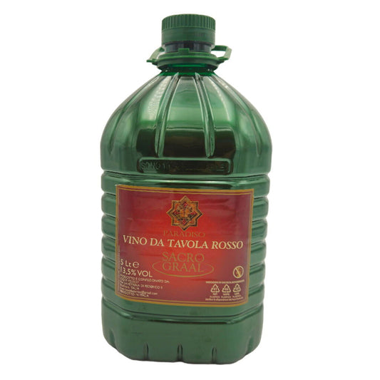 Vino da Tavola Rosso Biologico Sacro Graal 5 litri - Terramia