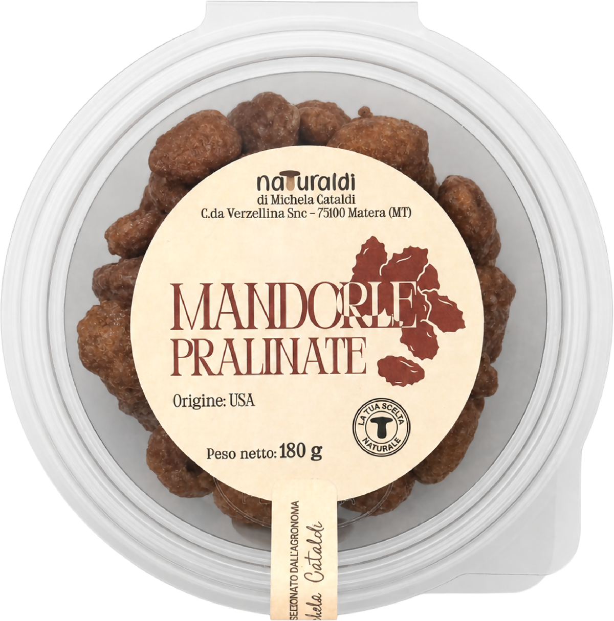 Mandorle pralinate 180 g Naturaldi