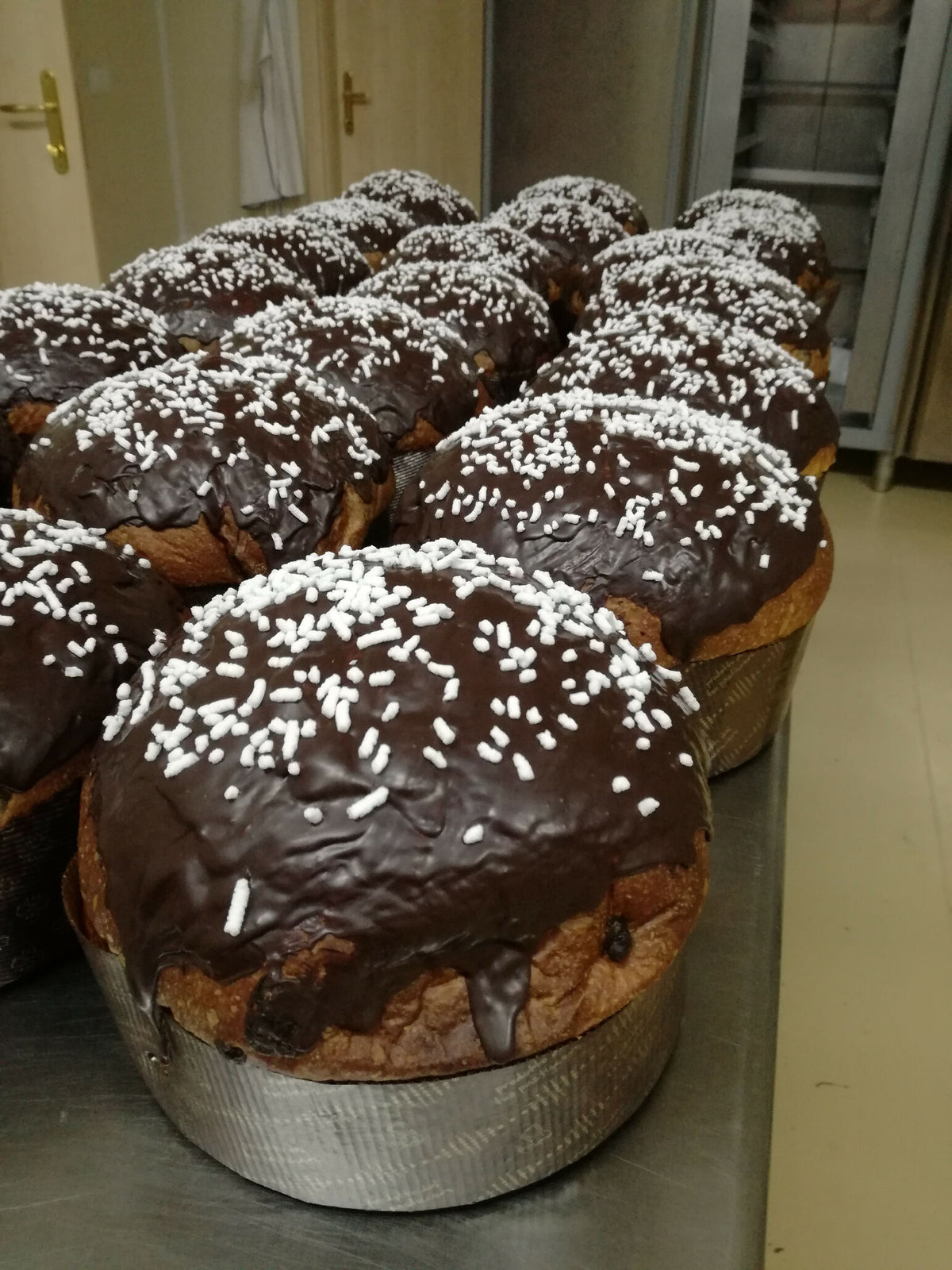 Panettone artigianale al cioccolato kg1 con lievito madre