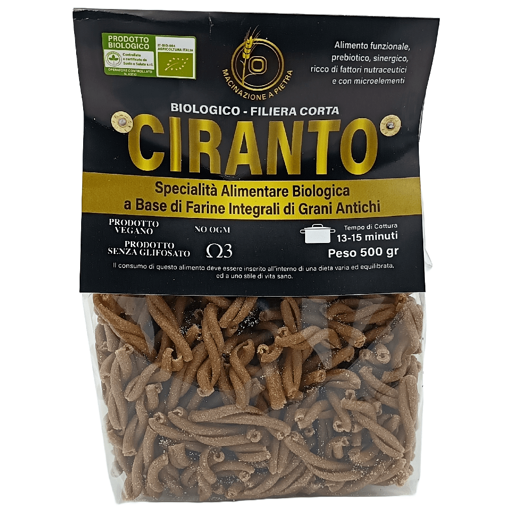 BIOPAN CIRANNA - Casarecce Integrali 500g - LINEA CIRANTO - Terramia