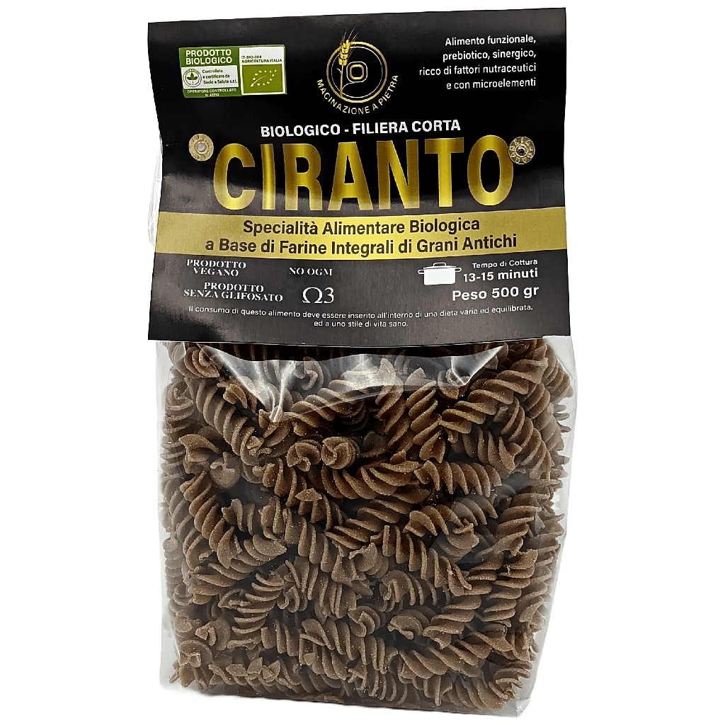 BIOPAN CIRANNA - Fusilli Integrali 500g - LINEA CIRANTO - Terramia