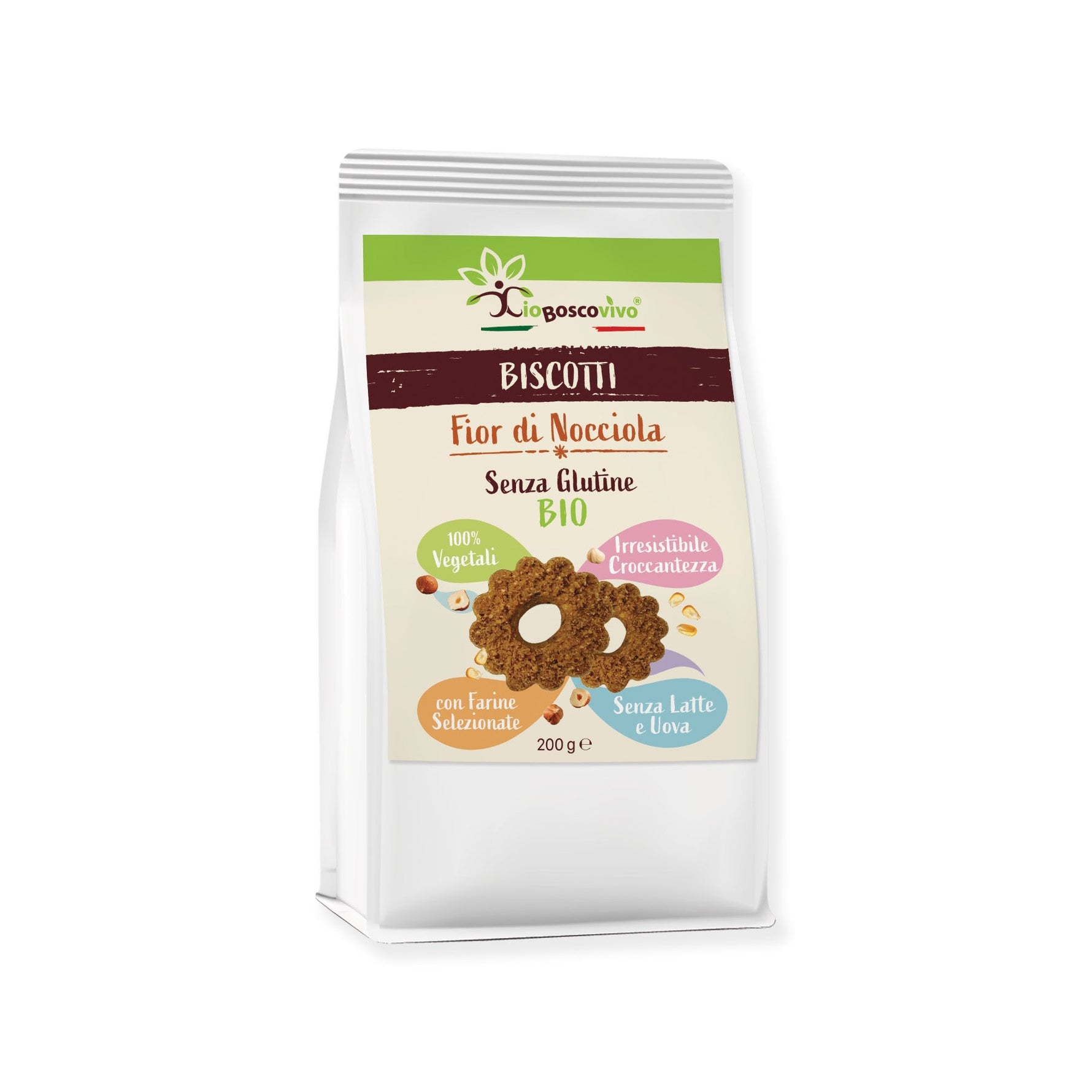 Biscotti S/Glutine alle Nocciole e Farina di Ceci BIO 200g - Terramia