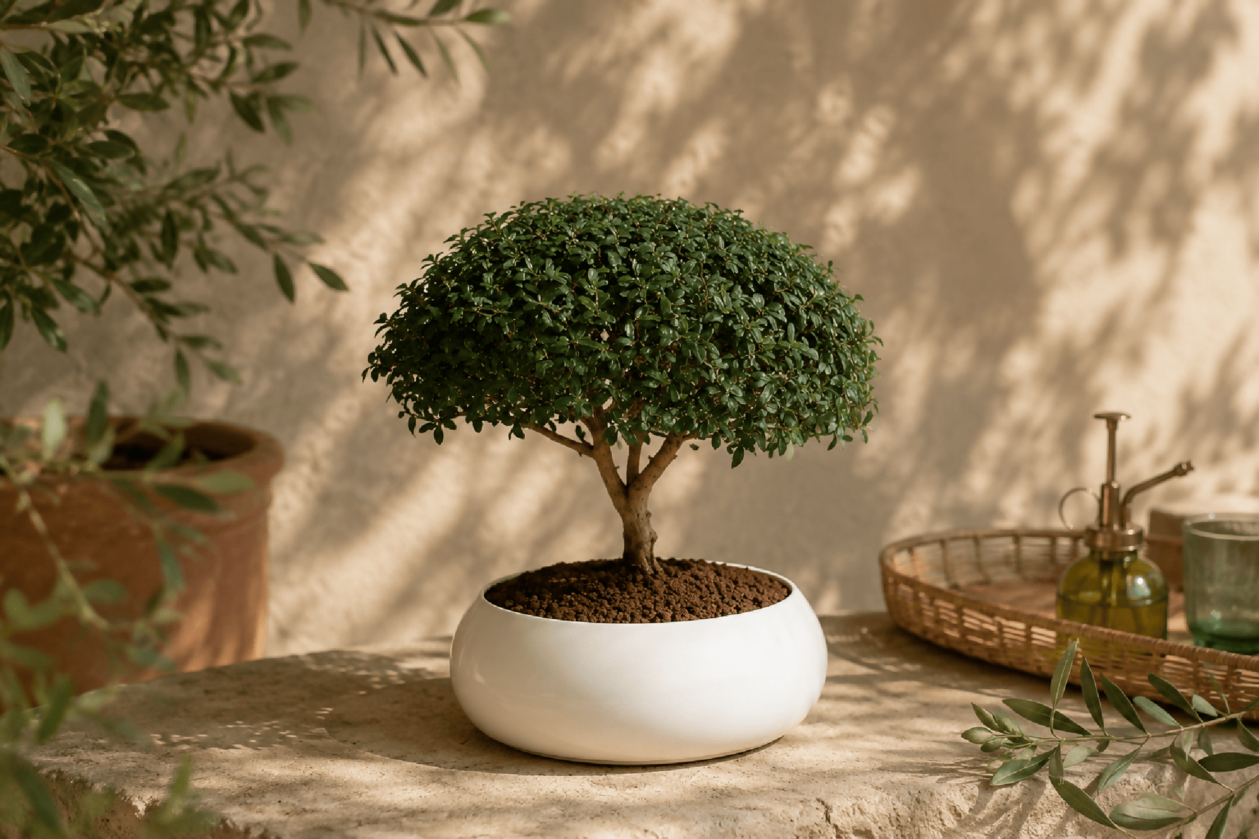 Bonsai di Mirto in ciotola bassa - Terramia