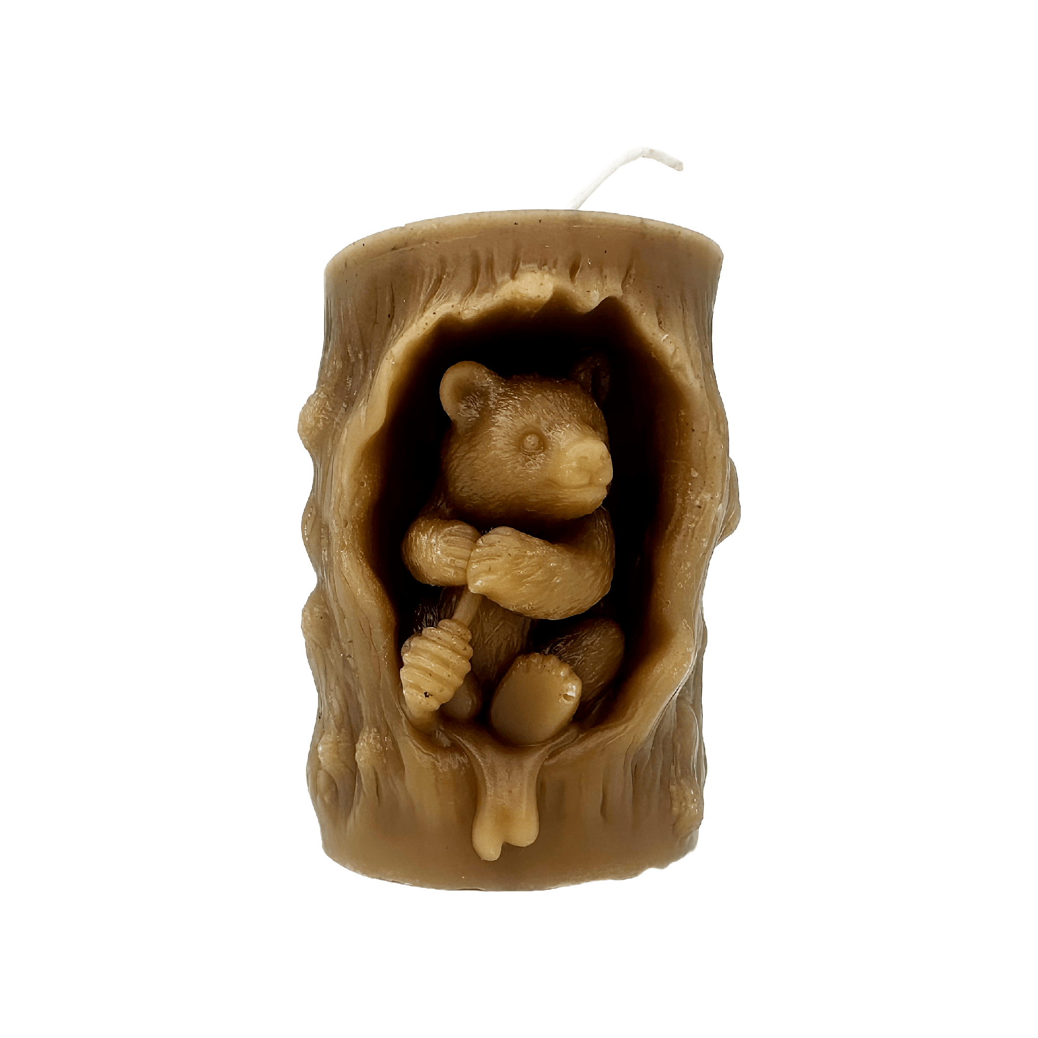 Candela Artigianale in Cera d'Api Orsetto - MASSERIA LA FERRATA - Terramia