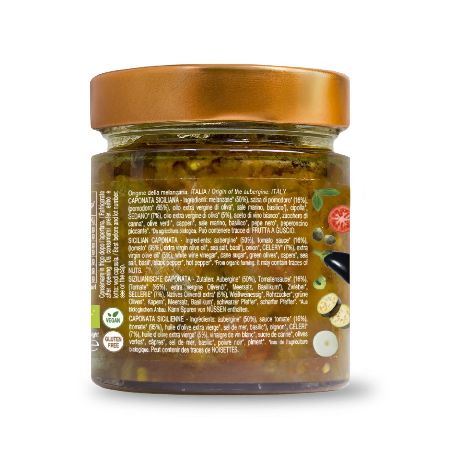 Caponata siciliana bio 190g - Terramia