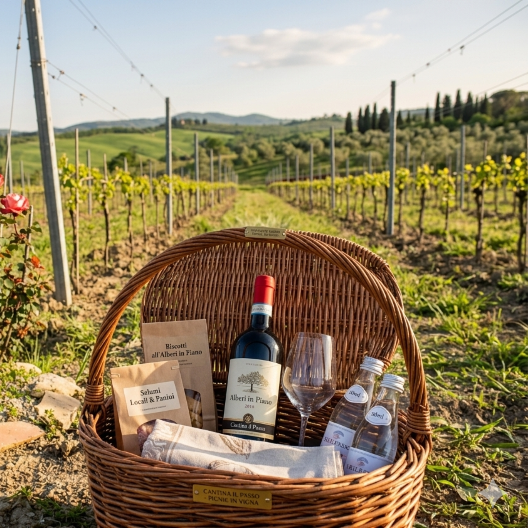 Chic - nic in vigna al tramonto per 2 persone | Degustazione e visita in cantina sull’Appia Antica - Cantina Il Passo - Terramia