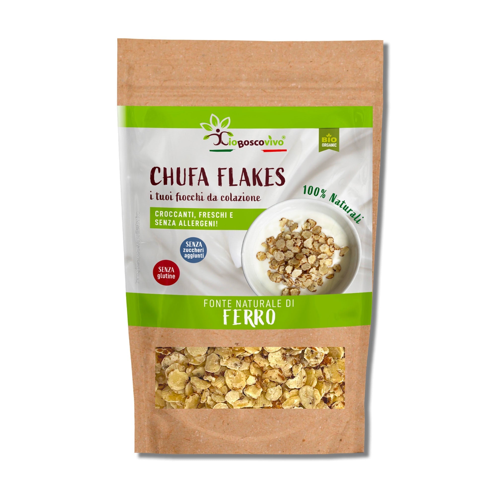 Chufa Flakes al Naturale BIO | Fiocchi da colazione 180g - Terramia