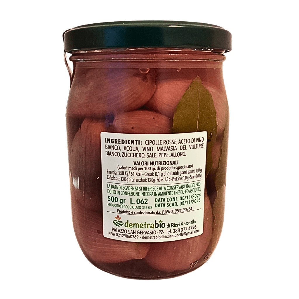 Cipolla rossa in agrodolce 500g retro