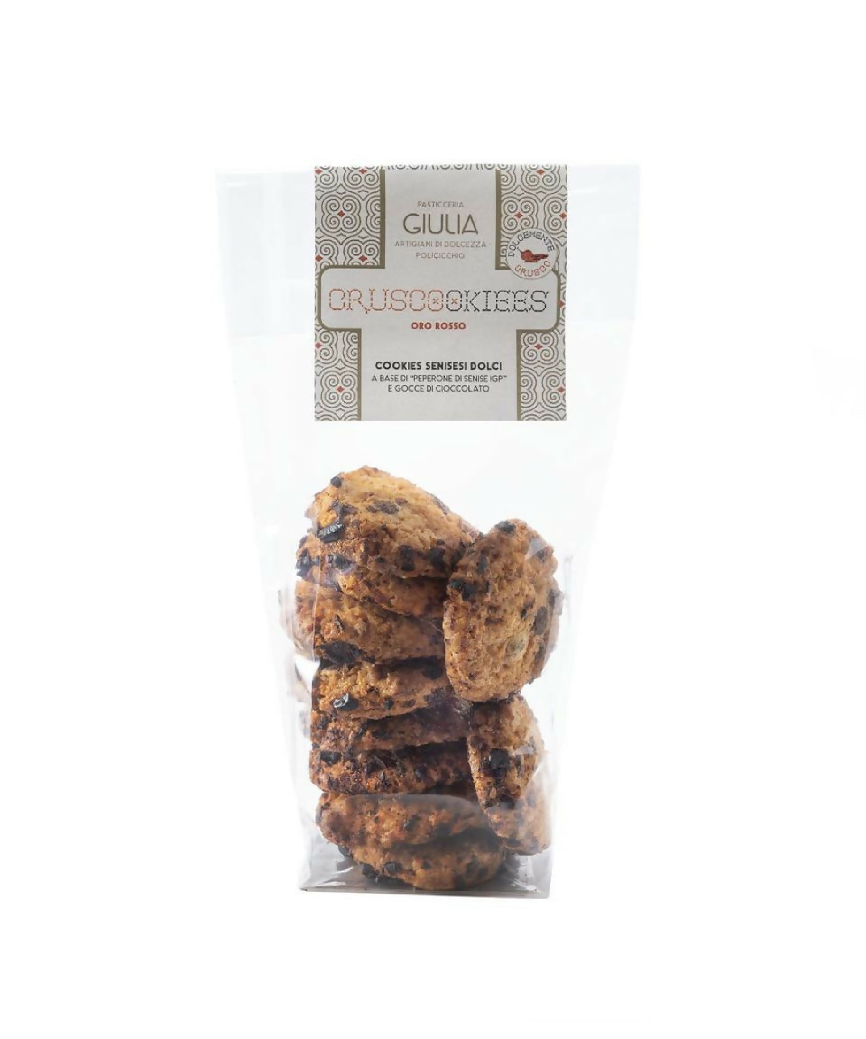 Cookies al Peperone di Senise IGP e Gocce di Cioccolato – Biscotti Artigianali 80g - Terramia