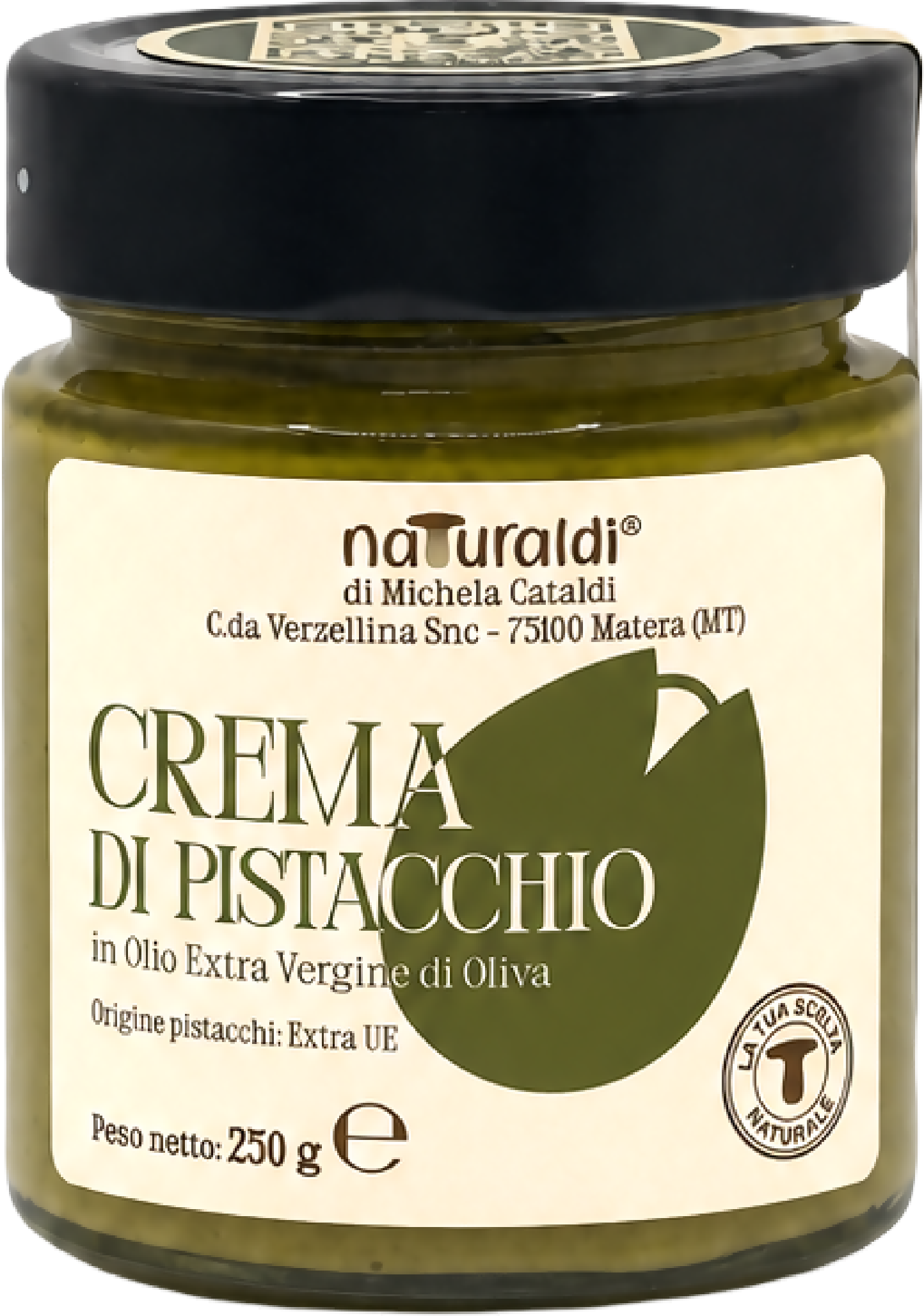 Crema di Pistacchio in olio extra vergine di oliva 250 g Naturaldi - Terramia