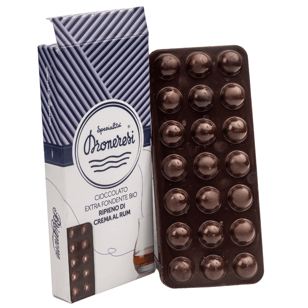 Droneretta Fondente al Rhum - Cioccolato Artigianale Piemontese 90 g - Terramia