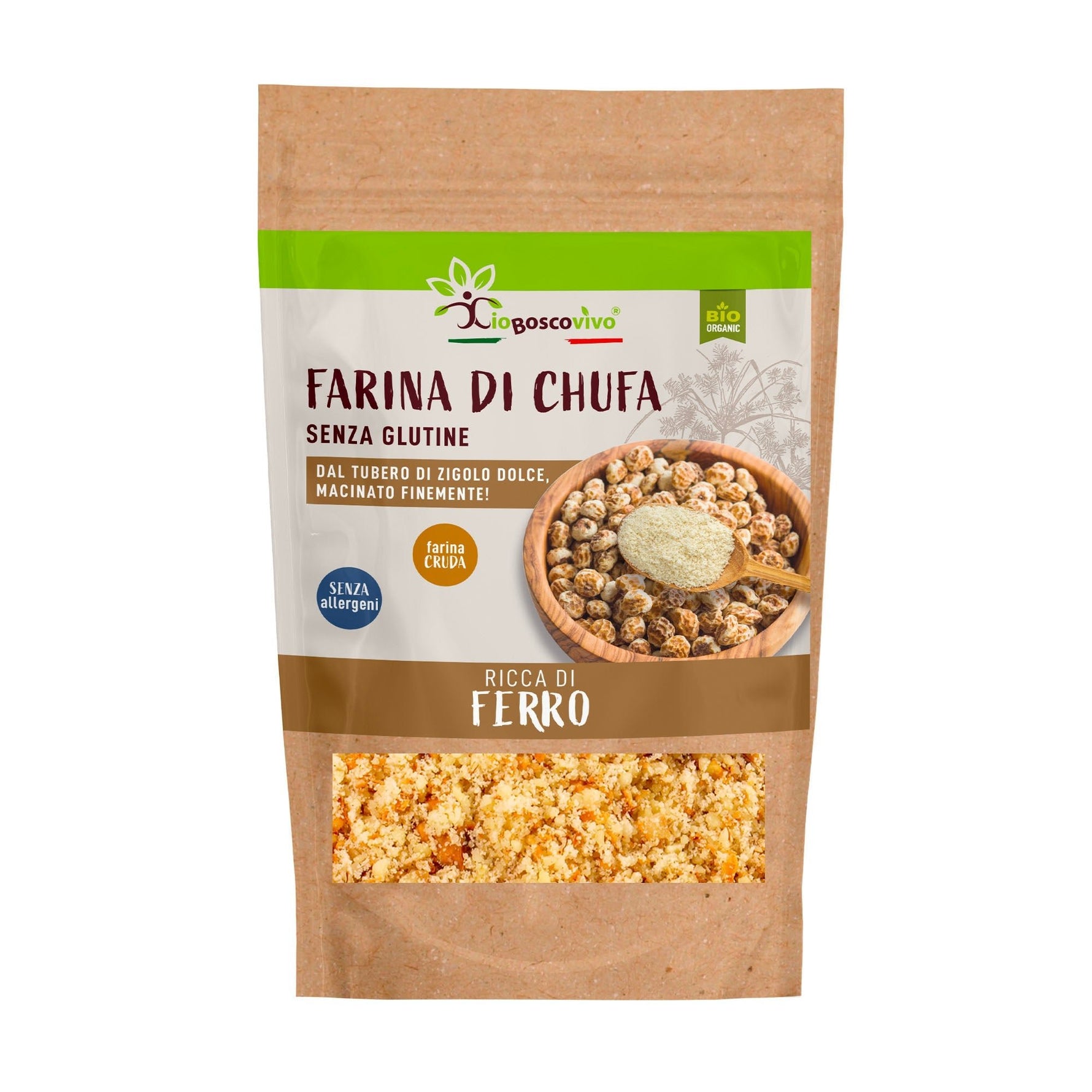 Farina di Chufa senza glutine BIO 250g - Ideale per Torte, Biscotti, Pancake e tanto altro! - Terramia