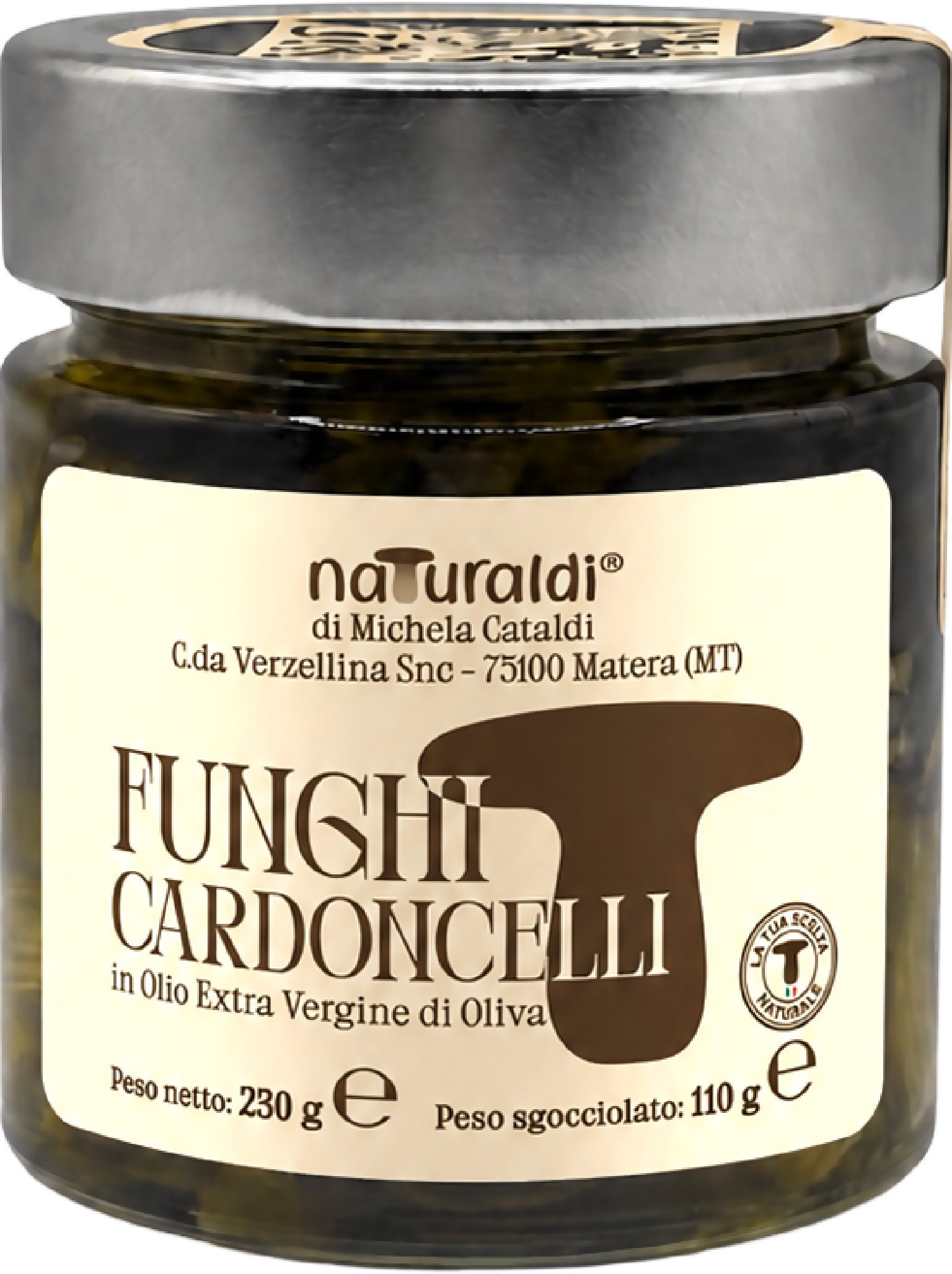 Funghi Cardoncelli sott'olio 230 g Naturaldi - Terramia