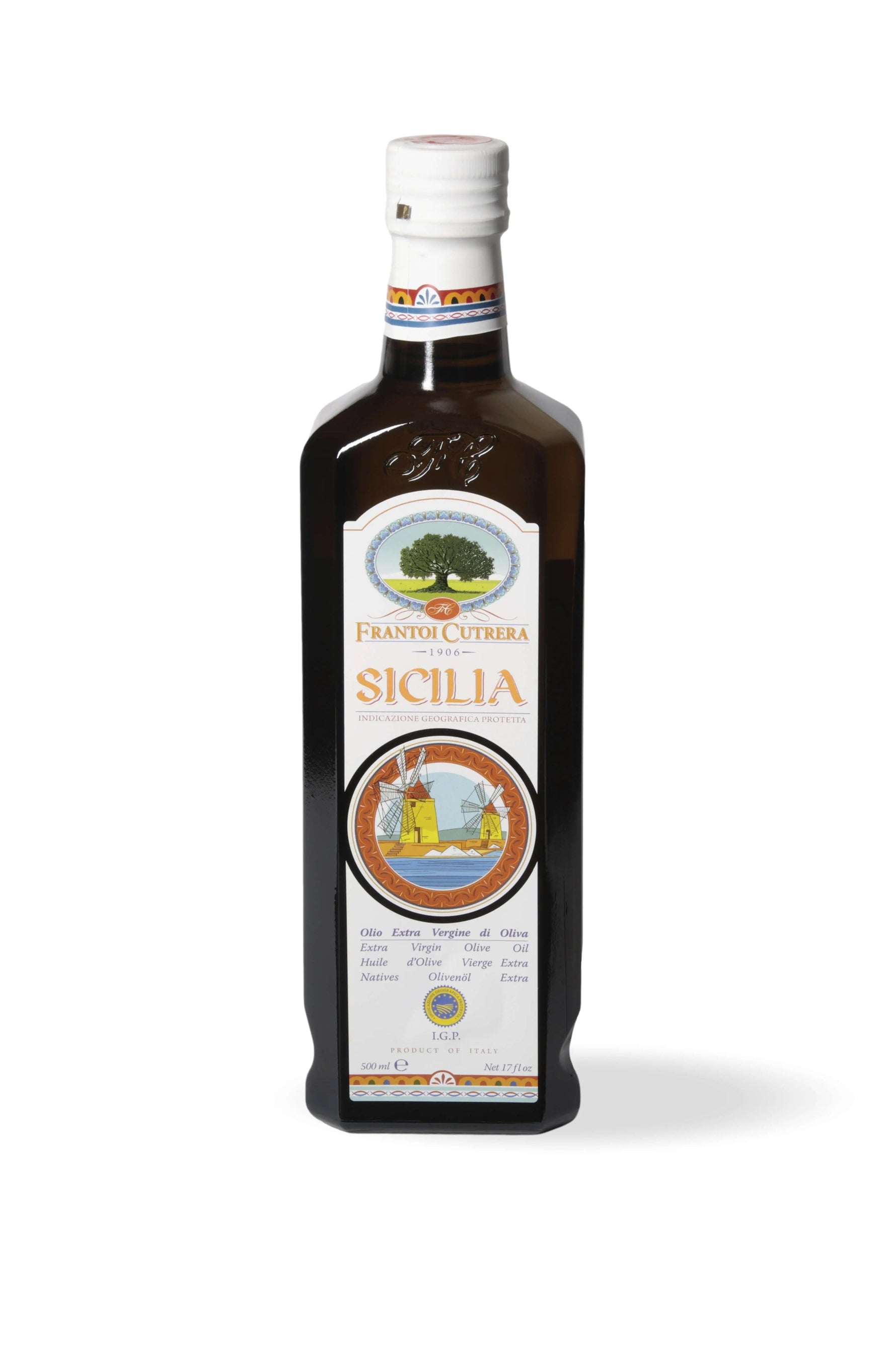 IGP Sicilia - Olio Extravergine di Oliva Siciliano - Confezione da 6 Bottiglie - Terramia
