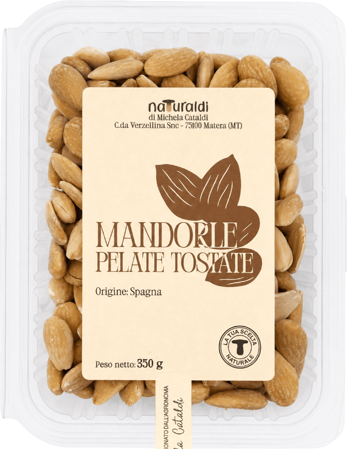 Mandorle pelate tostate 350 g Naturaldi - Terramia